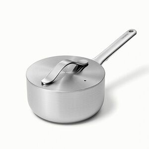 CARAWAY NON-STICK CERAMIC 1.75 qt MINI SAUCE PAN STAINLESS STEEL. New in box.